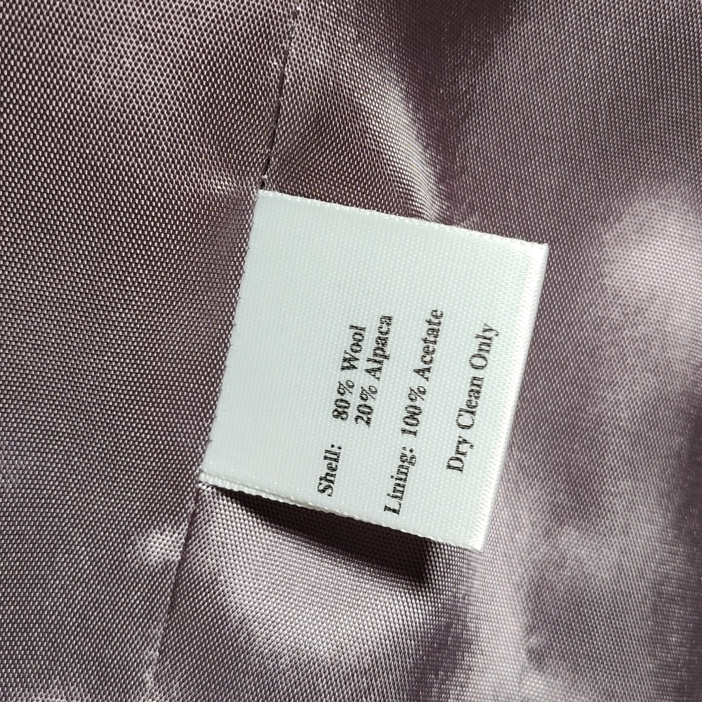 Vintage Talbots gray plaid wool alpaca blazer jacket 4 - Picture 11 of 12